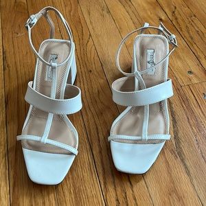 Topshop leather square toe sandal